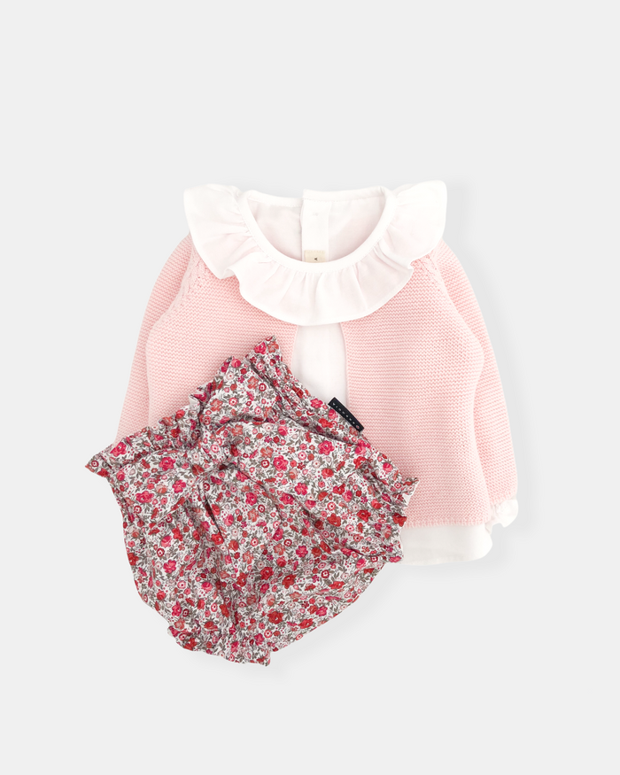 Conjunto Puglia rosa pastel (3 prendas)